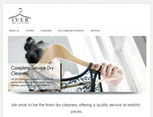 Tablet Screenshot of iverdrycleaners.com
